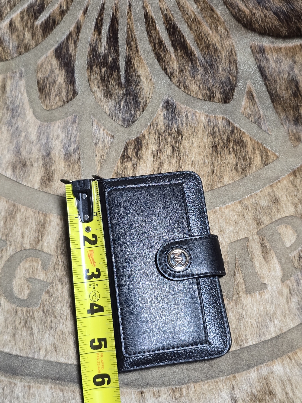 NWOT Michael Kors Black Pebble Leather Continental Wallet - Picture 10 of 11
